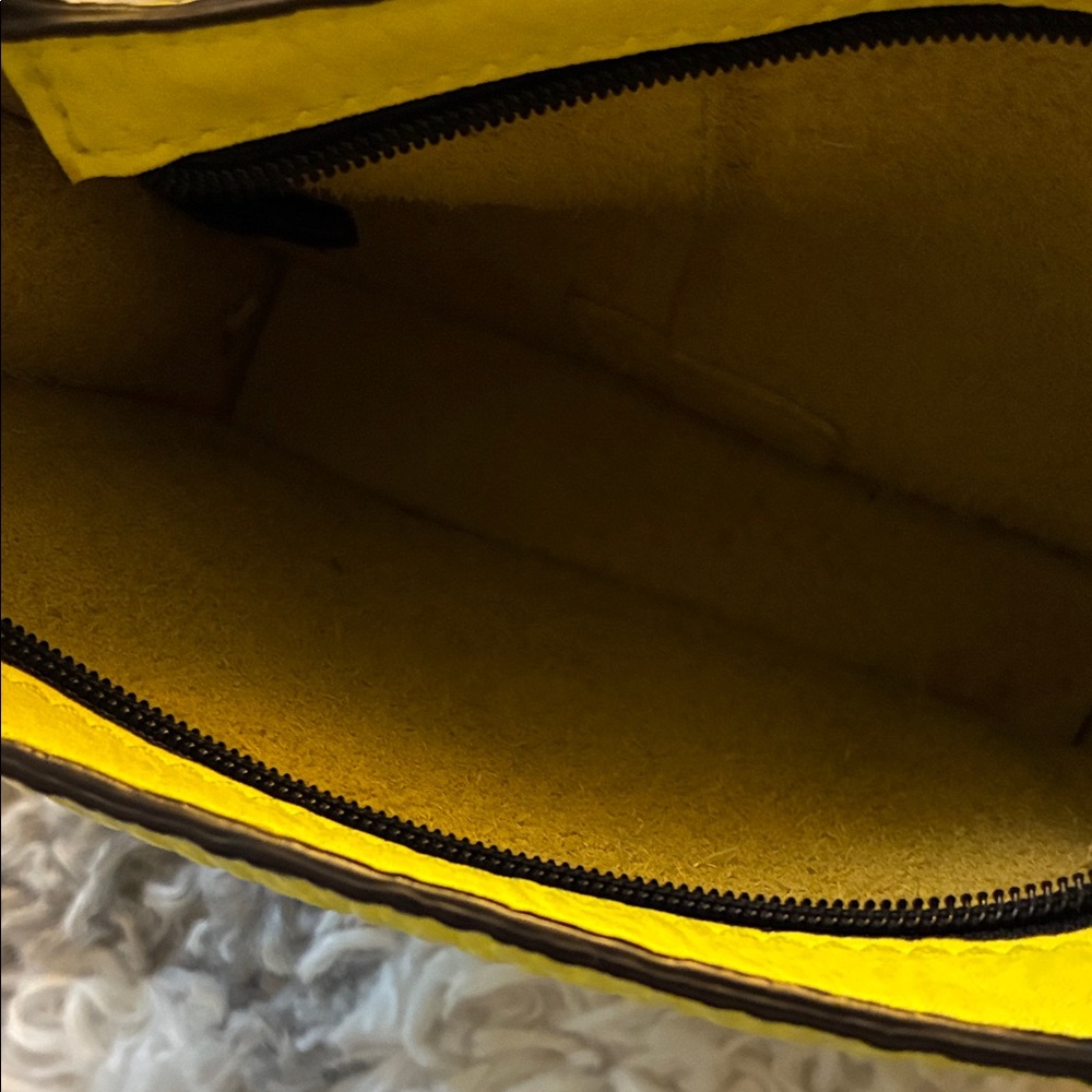 Rebecca Minkoff Neon Yellow Crossbody Bag - Picture 6 of 7